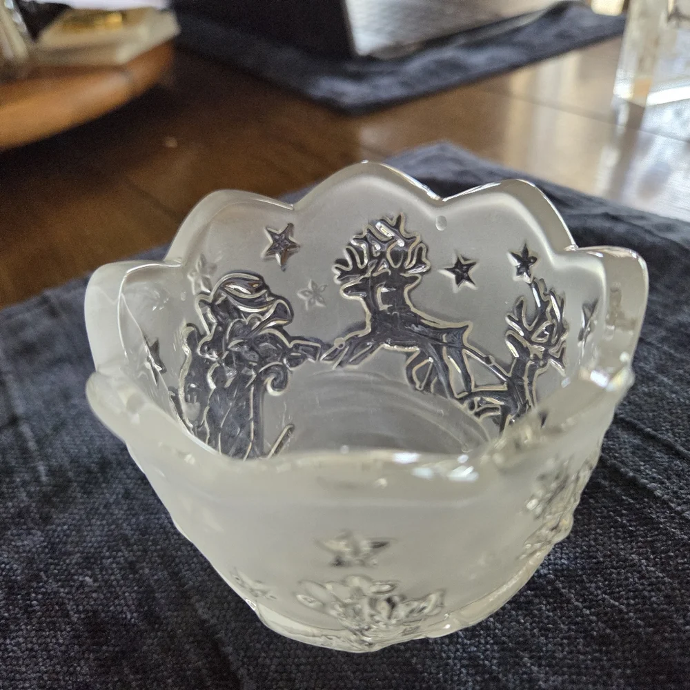 Mikasa Silent Night Frosted Glass Votive